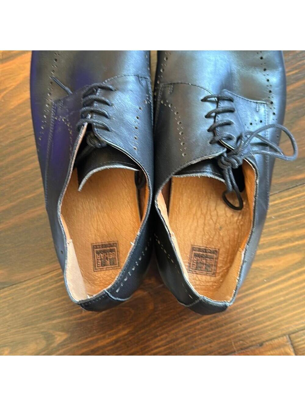 Ike Behar | Men’s Black Oxford Shoes | Size 12 | 0687 - Picture 3 of 9